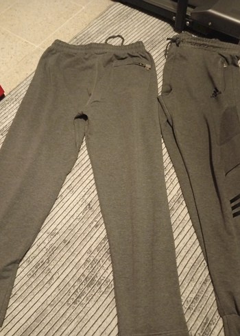 Adidas Gri Rahat Kesim Erkek Eşofman Altı - Görsel 2