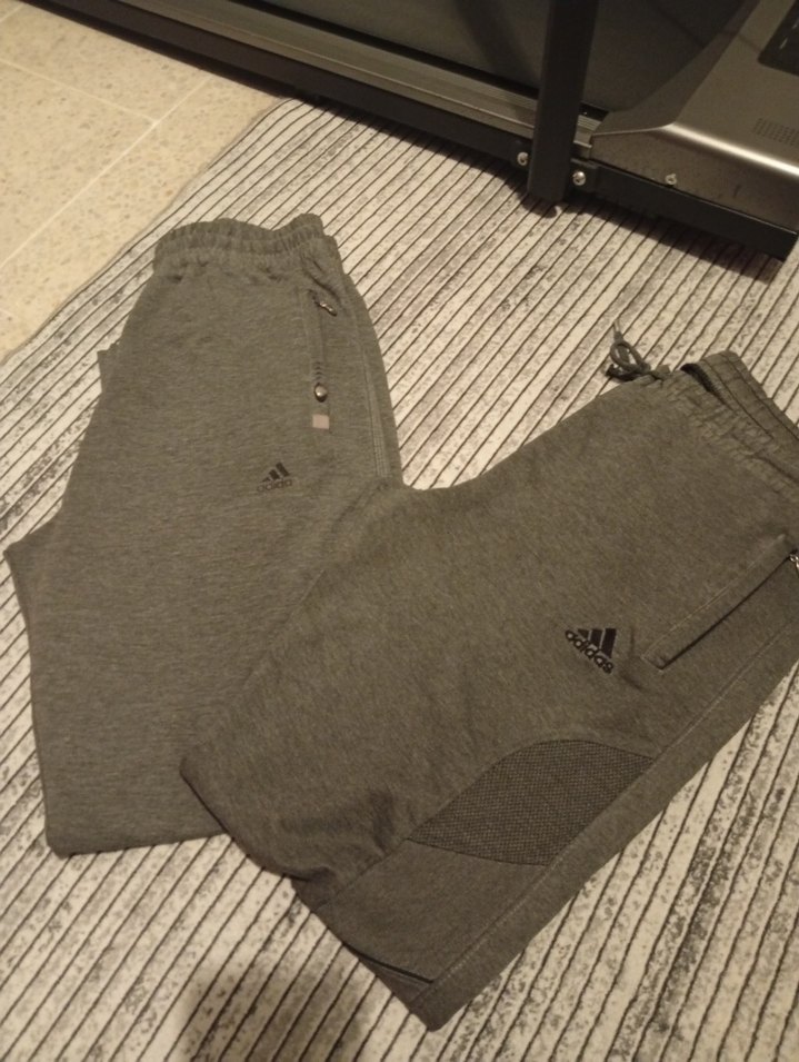 Adidas Gri Rahat Kesim Erkek Eşofman Altı - Görsel 4