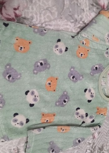 Çocuklar için Baskılı Polar Pijama Takımı - Görsel 3
