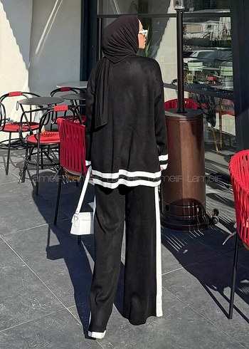 Siyah Oversize Kadın Takım - Görsel 3