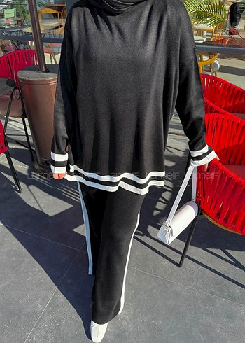 Siyah Oversize Kadın Takım - Görsel 2