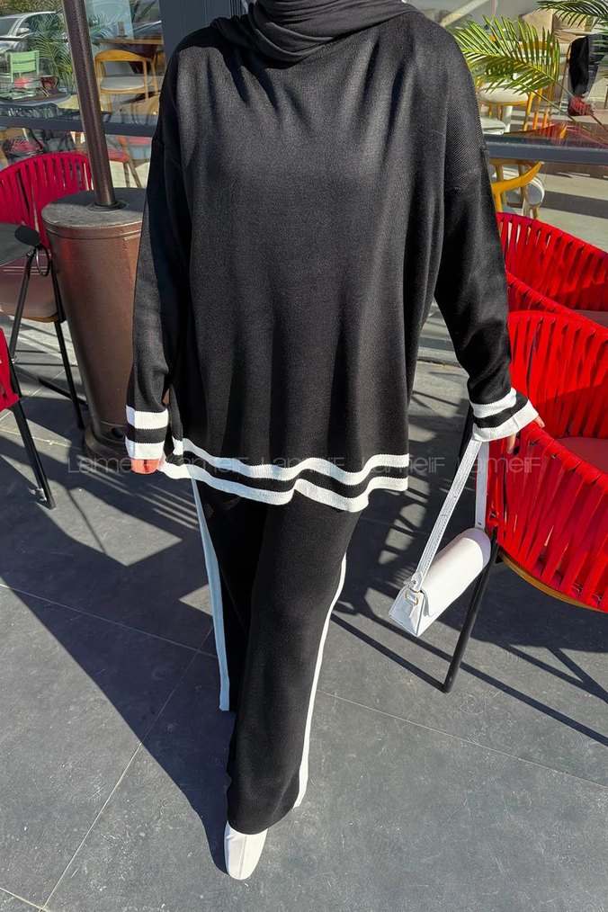 Siyah Oversize Kadın Takım - Görsel 2