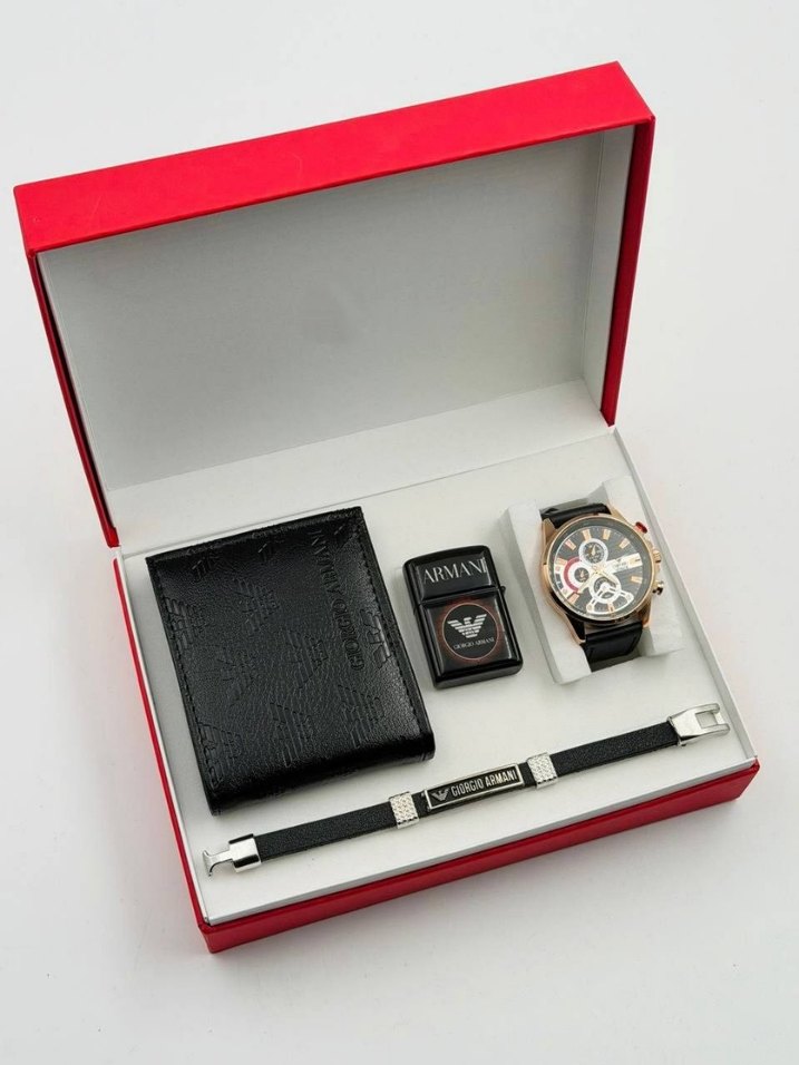 Louis Vuitton Mavi Kadranlı Erkek Saat Seti - Görsel 2