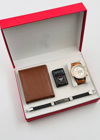 Erkek Siyah Modern Klasik Saat Seti - Görsel 16