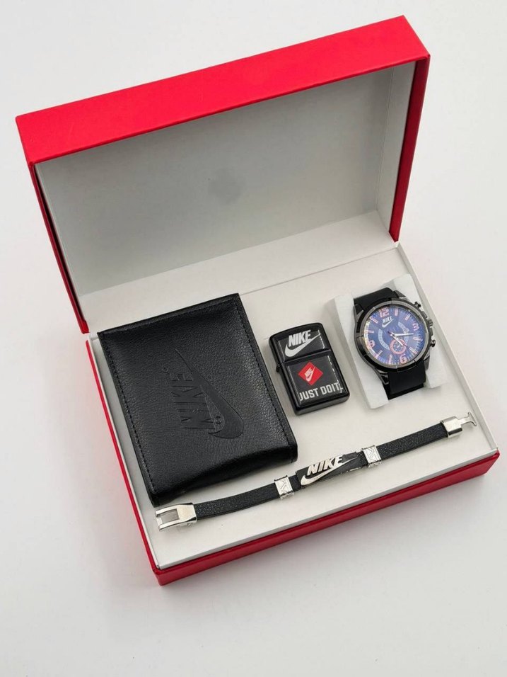 Mavi Erkek Saati ve Aksesuar Seti - Görsel 2