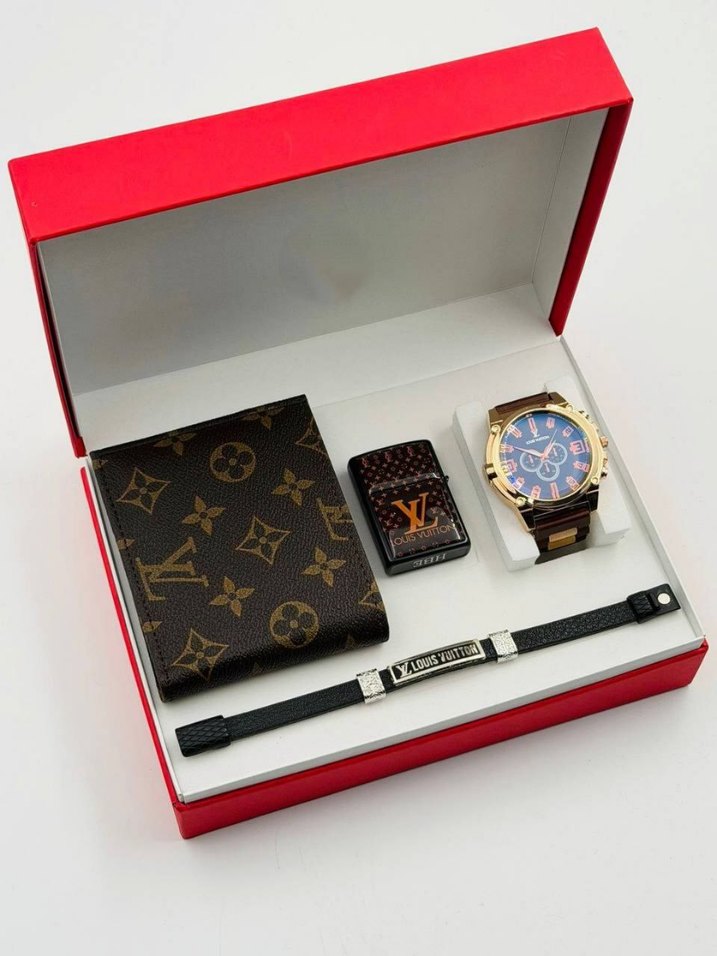 Louis Vuitton Erkek Saat ve Aksesuar Seti - Görsel 2