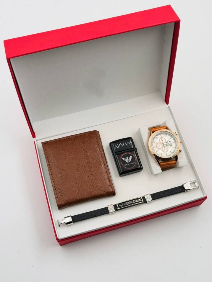 Nike Siyah Saat, Cüzdan ve Bileklik Seti - Görsel 5