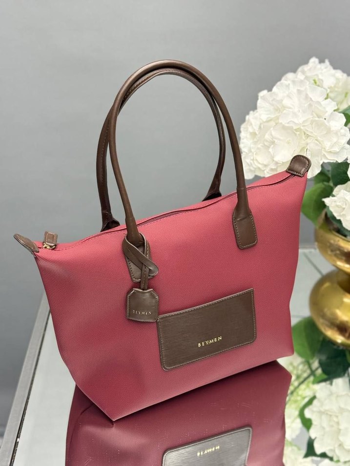 Bej Kadın Çanta, Fermuarlı, Minimalist Tasarım - Görsel 3