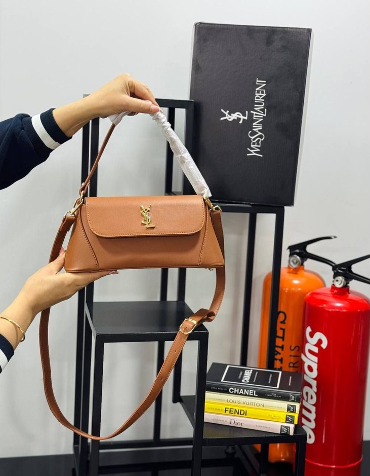 YSL Siyah Deri Parisian Kadın Çanta - Görsel 4