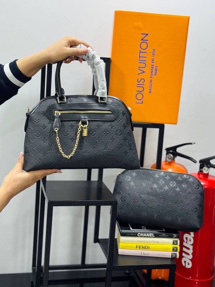 Klasik Elegan Kahverengi Deri Kadın Çanta - Görsel 3