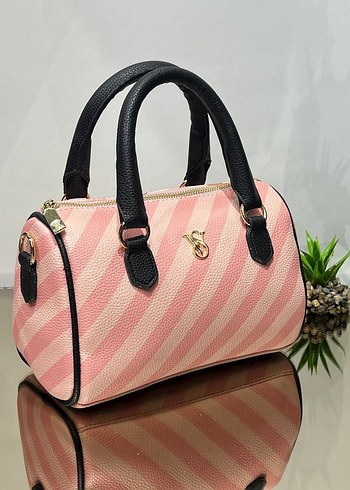 VS  Pembe Zebra Desenli Kadın Çanta - Görsel 2