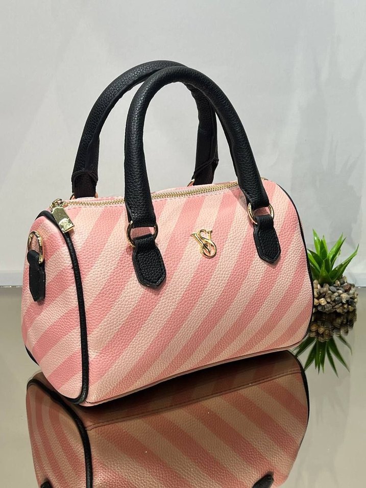 VS  Pembe Zebra Desenli Kadın Çanta - Görsel 2