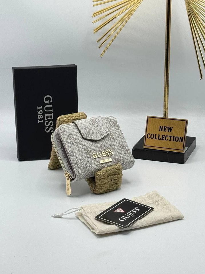 Guess Kadın Desenli Süet Cüzdan - Görsel 5
