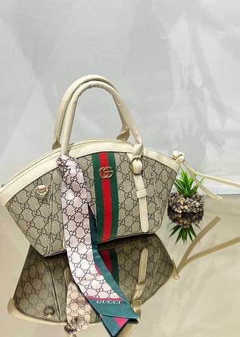 Baskılı Kahverengi Kadın El Çantası - Görsel 9