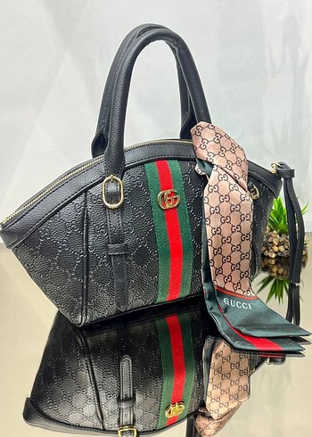 Baskılı Kahverengi Kadın El Çantası - Görsel 12