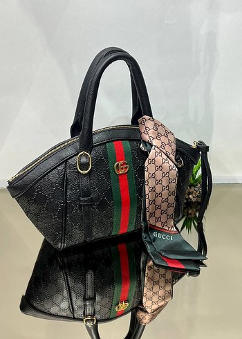 Baskılı Kahverengi Kadın El Çantası - Görsel 13