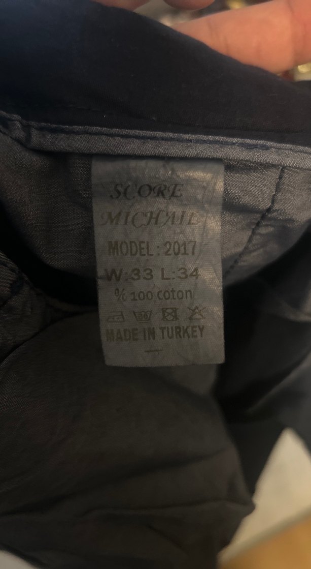 Siyah Erkek Kısa Kot Şort Kemerli - Görsel 3