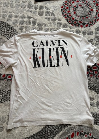 Calvin Klein Beyaz Pamuklu Erkek Tişört - Görsel 2