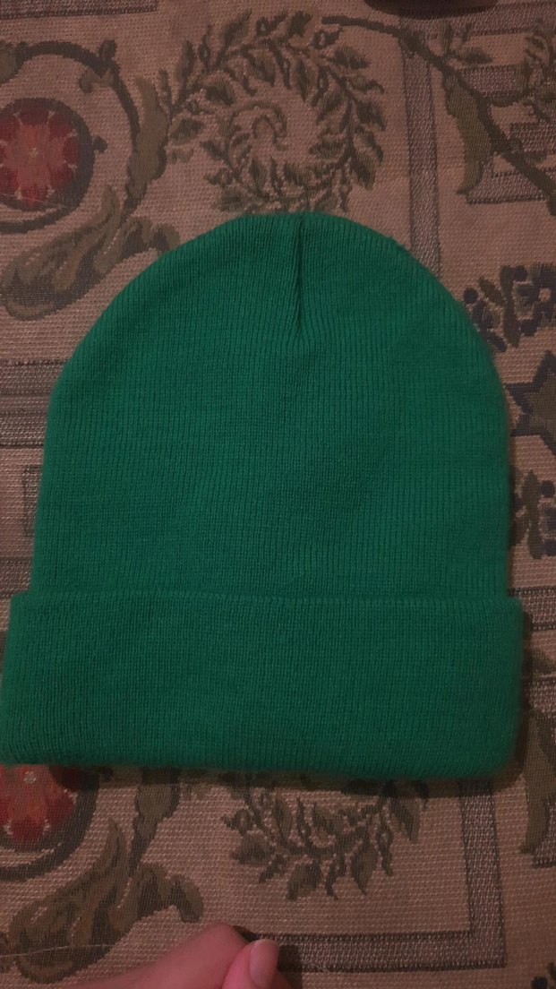 Kadın Yeşil Örgü Polar Bere - Görsel 2