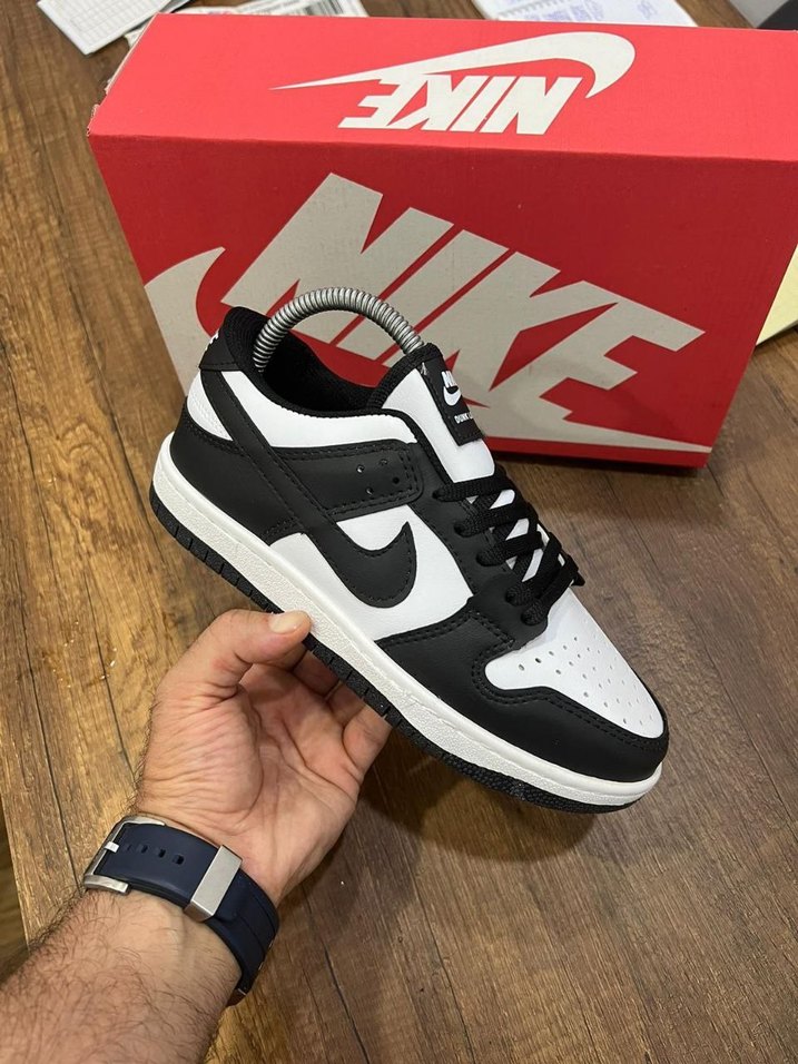 Siyah Beyaz Bağcıklı Kadın Spor Ayakkabı - Görsel 2