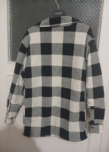 Gri Kareli Düğmeli erkek Gömlek - Görsel 2