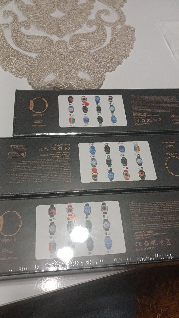 Ferrucci S8plus Akıllı Saat Bej - Görsel 3