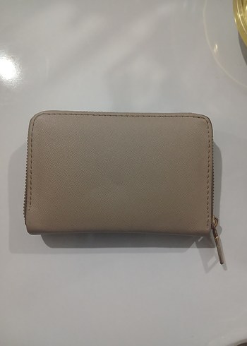 Bej Deri Fermuarlı Kadın Cüzdanı - Görsel 2