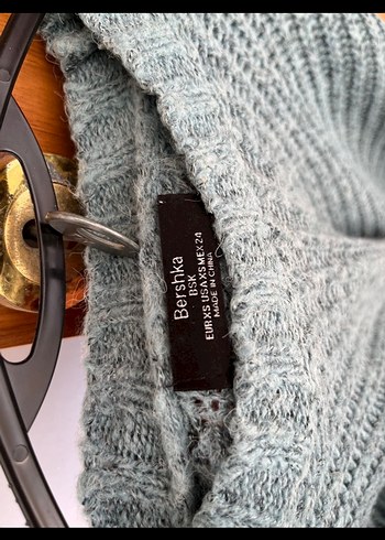 Bershka Gri Örgü Kadın Triko Kazak