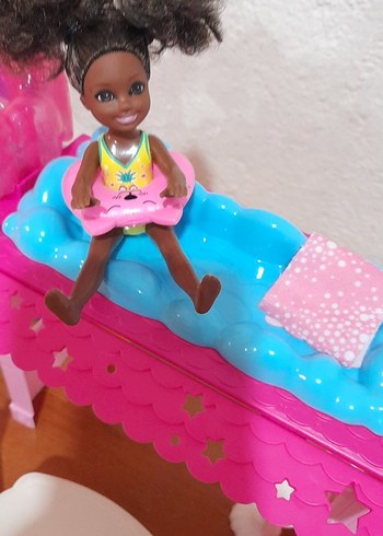 Renkli Pink Oyuncak Ev ve Aksesuar Seti - Görsel 9