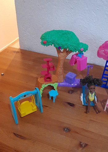 Renkli Pink Oyuncak Ev ve Aksesuar Seti - Görsel 6