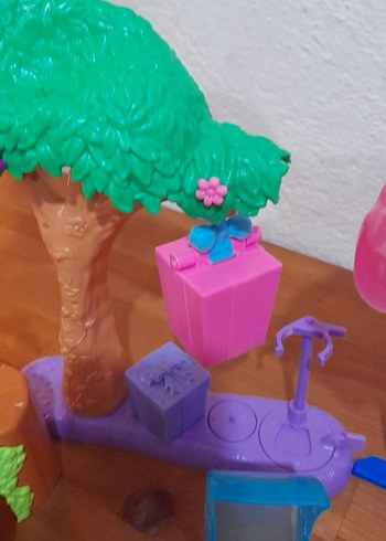 Renkli Pink Oyuncak Ev ve Aksesuar Seti - Görsel 13