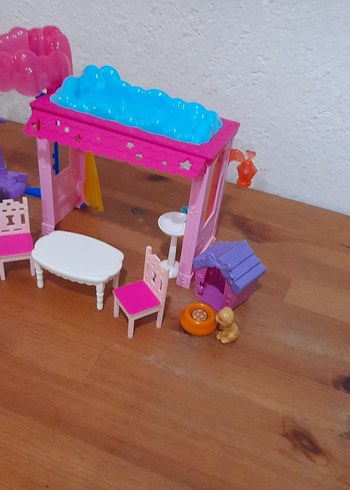 Renkli Pink Oyuncak Ev ve Aksesuar Seti - Görsel 8