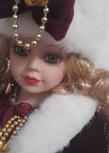 Bordo Kadın Bebek Beyaz Kürk Detaylı - Görsel 5