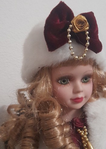 Bordo Kadın Bebek Beyaz Kürk Detaylı - Görsel 18