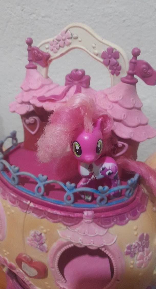 Pembe Oyuncak Çaydanlık Ev orjinal pony - Görsel 5