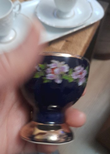 Koyu Mavi Çiçek Desenli Sürahi ve 6 Bardak Seti - Görsel 5