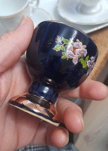 Koyu Mavi Çiçek Desenli Sürahi ve 6 Bardak Seti - Görsel 13