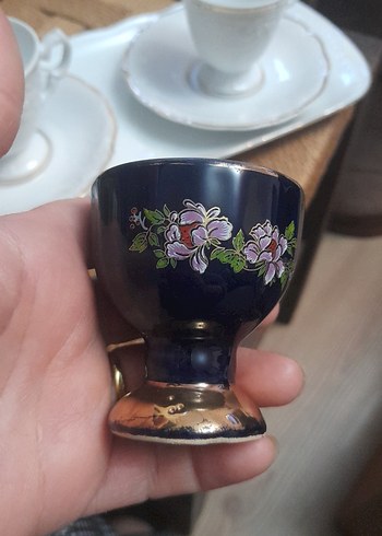 Koyu Mavi Çiçek Desenli Sürahi ve 6 Bardak Seti - Görsel 4