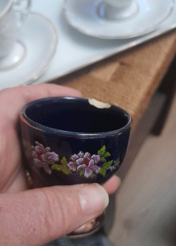 Koyu Mavi Çiçek Desenli Sürahi ve 6 Bardak Seti - Görsel 11