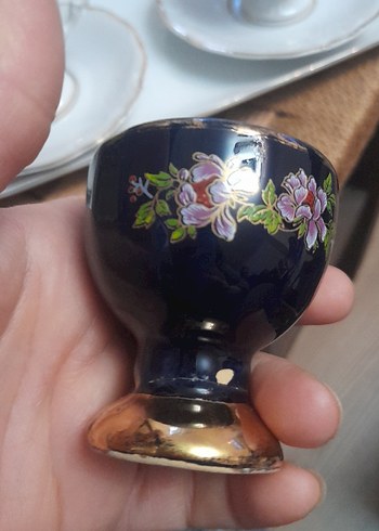 Koyu Mavi Çiçek Desenli Sürahi ve 6 Bardak Seti - Görsel 8