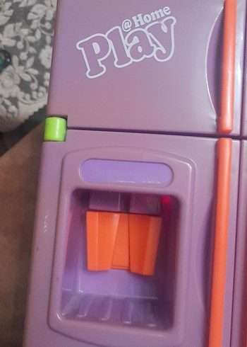 Renkli Mor Oyuncak Buzdolabı pilli - Görsel 11