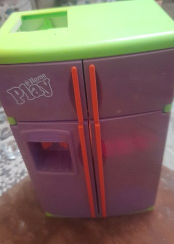 Renkli Mor Oyuncak Buzdolabı pilli - Görsel 16