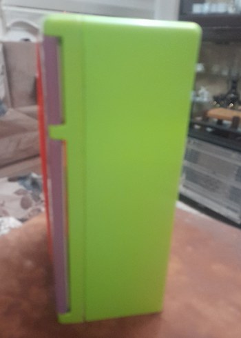 Renkli Mor Oyuncak Buzdolabı pilli - Görsel 8