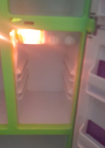 Renkli Mor Oyuncak Buzdolabı pilli - Görsel 7