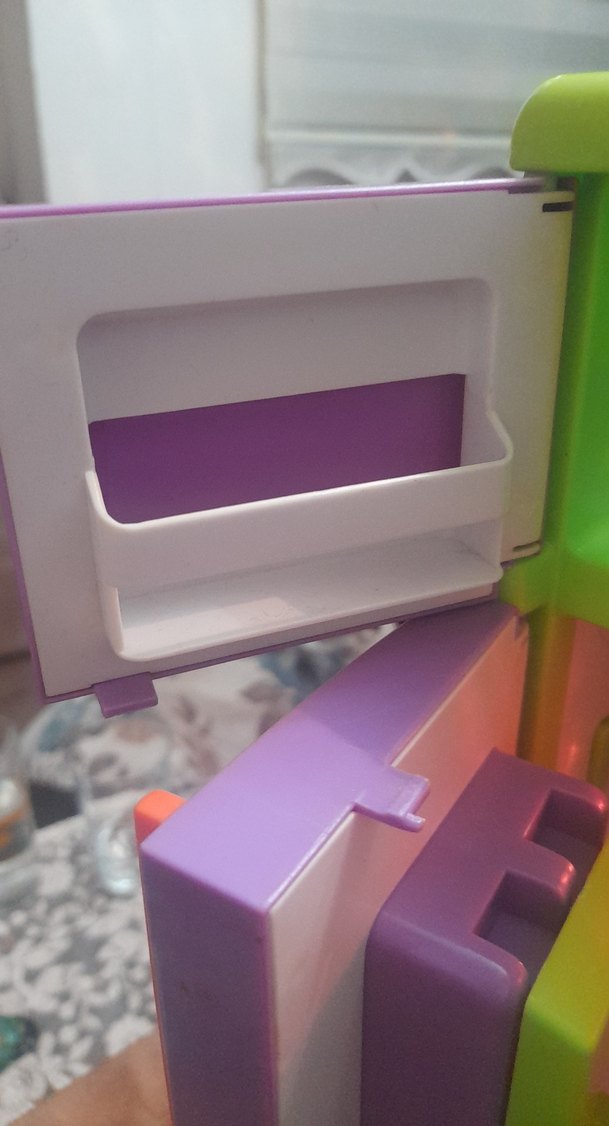 Renkli Mor Oyuncak Buzdolabı pilli - Görsel 4