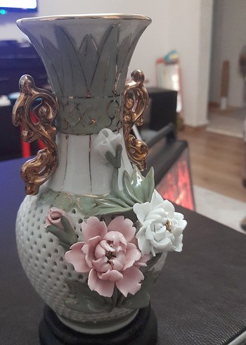 Pastel renkli beyaz çiçekli vazo - Görsel 9