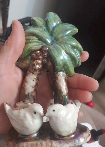 Beyaz ve Gri Kuş Figürlü Dekoratif Objeler - Görsel 13