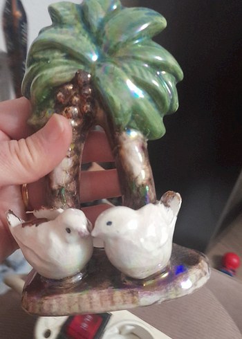 Beyaz ve Gri Kuş Figürlü Dekoratif Objeler - Görsel 18