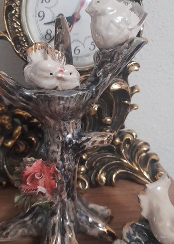 Beyaz ve Gri Kuş Figürlü Dekoratif Objeler - Görsel 3