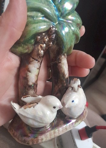 Beyaz ve Gri Kuş Figürlü Dekoratif Objeler - Görsel 14